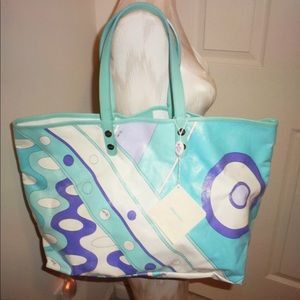 NWT Emilio Pucci handbag x/large $710 signature